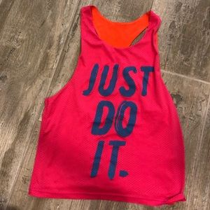 NIKE Reversibke Jersey Tank Orange/Pink/Blue